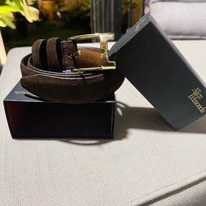 Brand new Allen Edmond suede belt